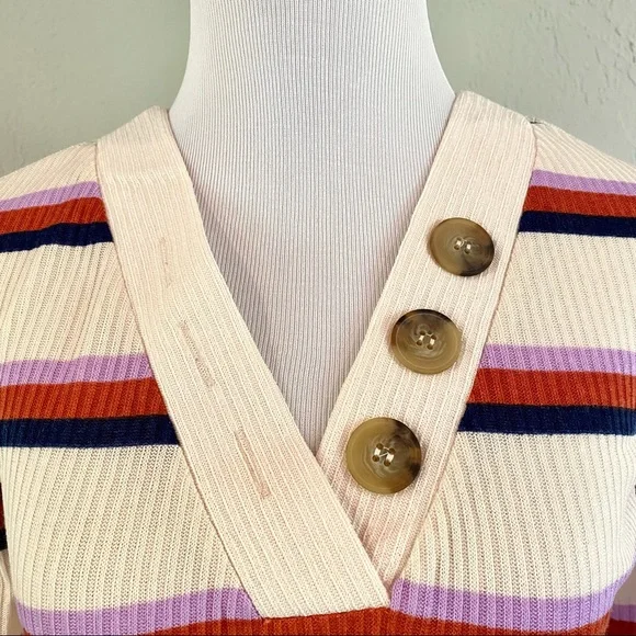 NWT Blu Pepper Day to Day V-neck Ribbed Sweater - Picture 6 of 13